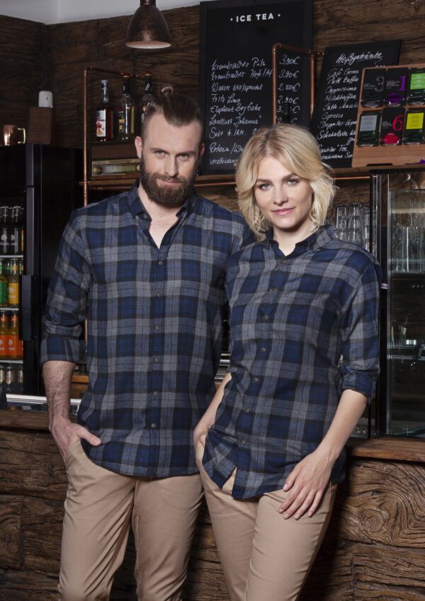 KARLOWSKY Herren Karohemd Urban-Style – Bild 7