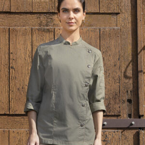 KARLOWSKY Damenkochjacke Jeans-Style