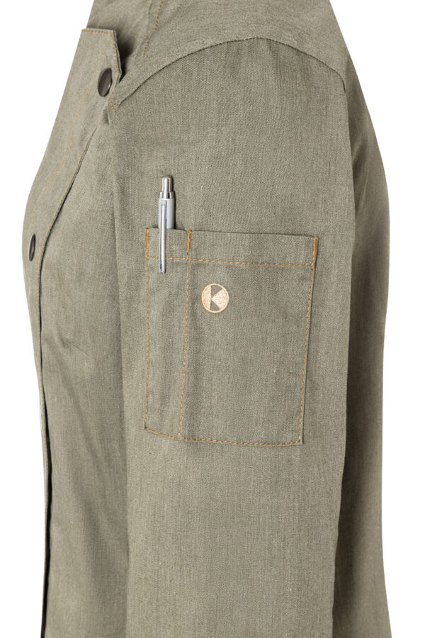 KARLOWSKY Damenkochjacke Jeans-Style – Bild 6