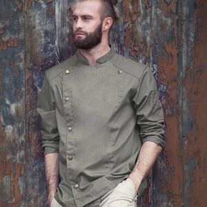 KARLOWSKY Kochjacke Jeans-Style