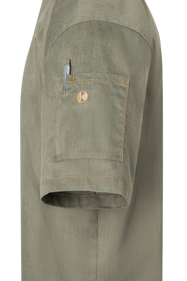 KARLOWSKY Kurzarm Kochjacke Jeans-Style – Bild 6