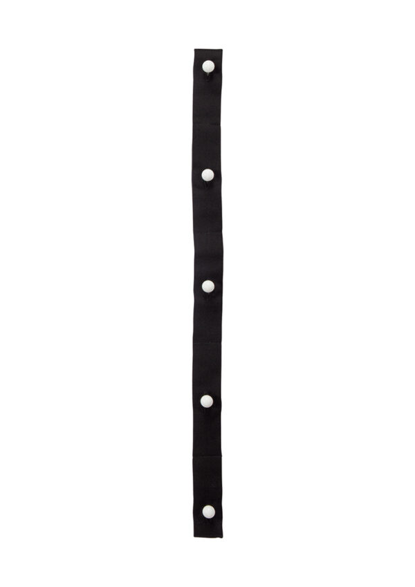 KARLOWSKY Knopfleiste 5-Loch, 12 cm Abstand, 2 Stück / Pack