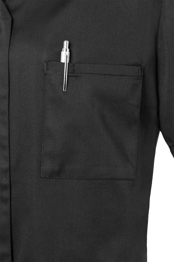 KARLOWSKY Kurzarm Damenkasack Essential, aus nachhaltigem Material, 65% GRS Certified Recycled Polyester / 35% Conventional Cotton – Bild 5