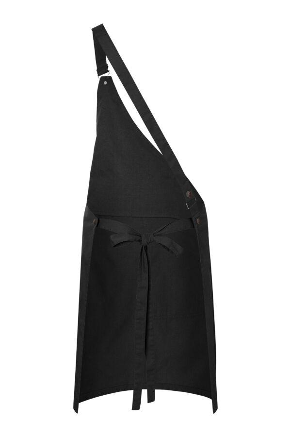 KARLOWSKY Asymmetrische Latzschürze Classic mit Tasche – Bild 3