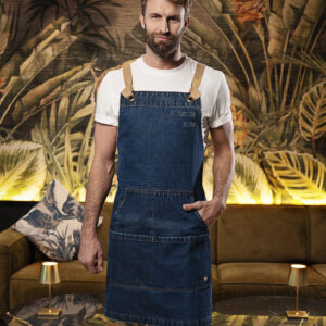 KARLOWSKY Latzschürze Denim Urban-Style