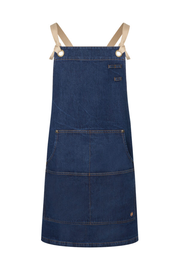 KARLOWSKY Latzschürze Denim Urban-Style – Bild 2