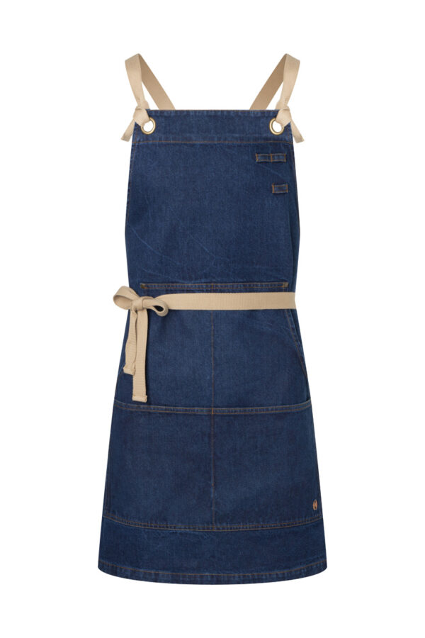KARLOWSKY Latzschürze Denim Urban-Style – Bild 3