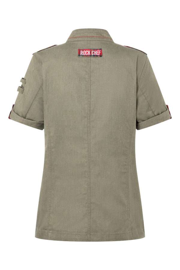 ROCK CHEF Kurzarm Damenkochjacke Denim-Style ROCK CHEF®-Stage2 – Bild 3