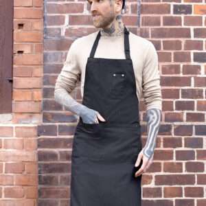 ROCK CHEF Latzschürze ROCK CHEF®-Stage2 mit Schnalle und Taschen