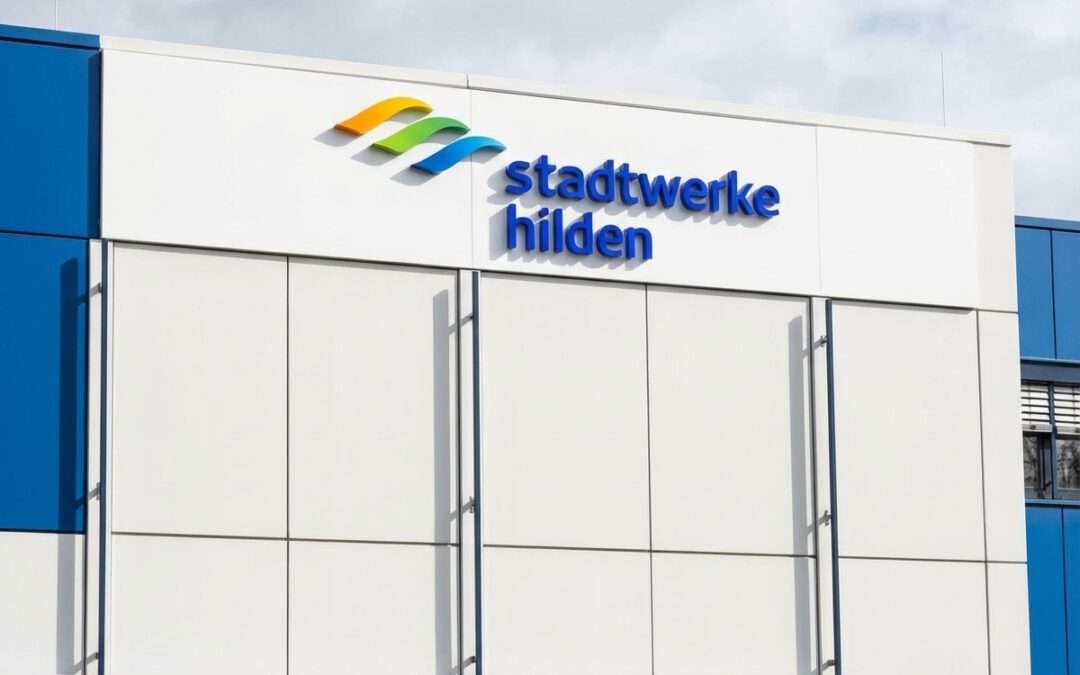 Stadwerke Hilden mit neuer Werbeanlage in Hilden